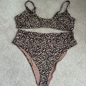 Aerie leopard bikini XXL